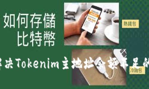 如何解决Tokenim主地址余额不足的问题？