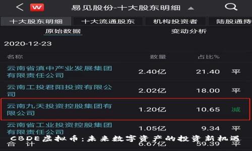 CBDE虚拟币:未来数字资产的投资新机遇